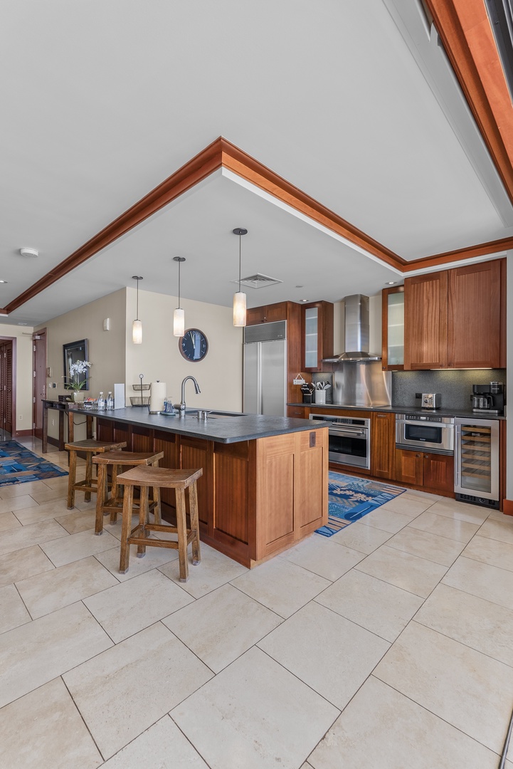 Kapolei Vacation Rentals, Ko Olina Beach Villas O1404 - Prep on one side of the island, pull up a stool on the other.
