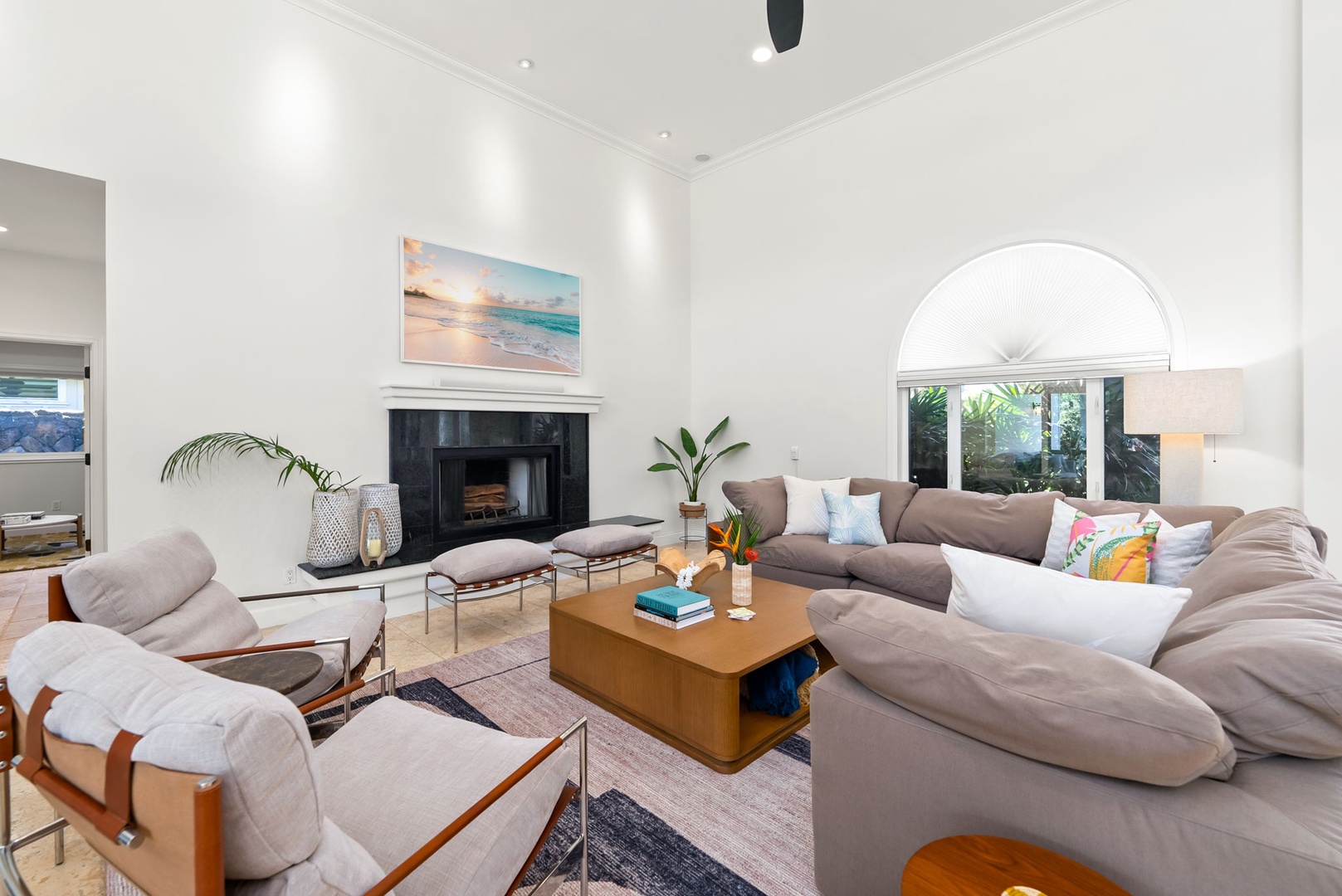 Kailua Vacation Rentals, Kailua Beach House - A quiet place to read or relax with views of the front garden and plenty of light.
