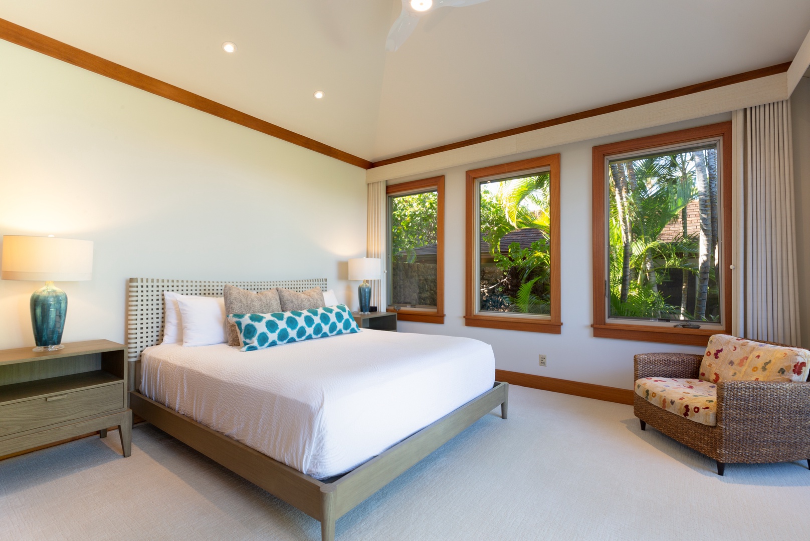 Kailua Kona Vacation Rentals, 4BD Hainoa Estate (102) at Four Seasons Resort at Hualalai - Reverse view with the Ohana bedroom beyond