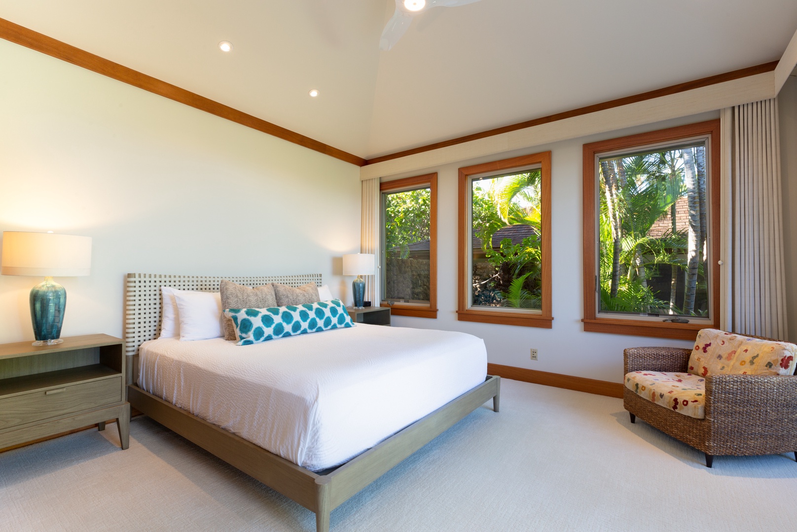 Kailua Kona Vacation Rentals, 4BD Hainoa Estate (102) at Hualalai Resort - Reverse view with the Ohana bedroom beyond