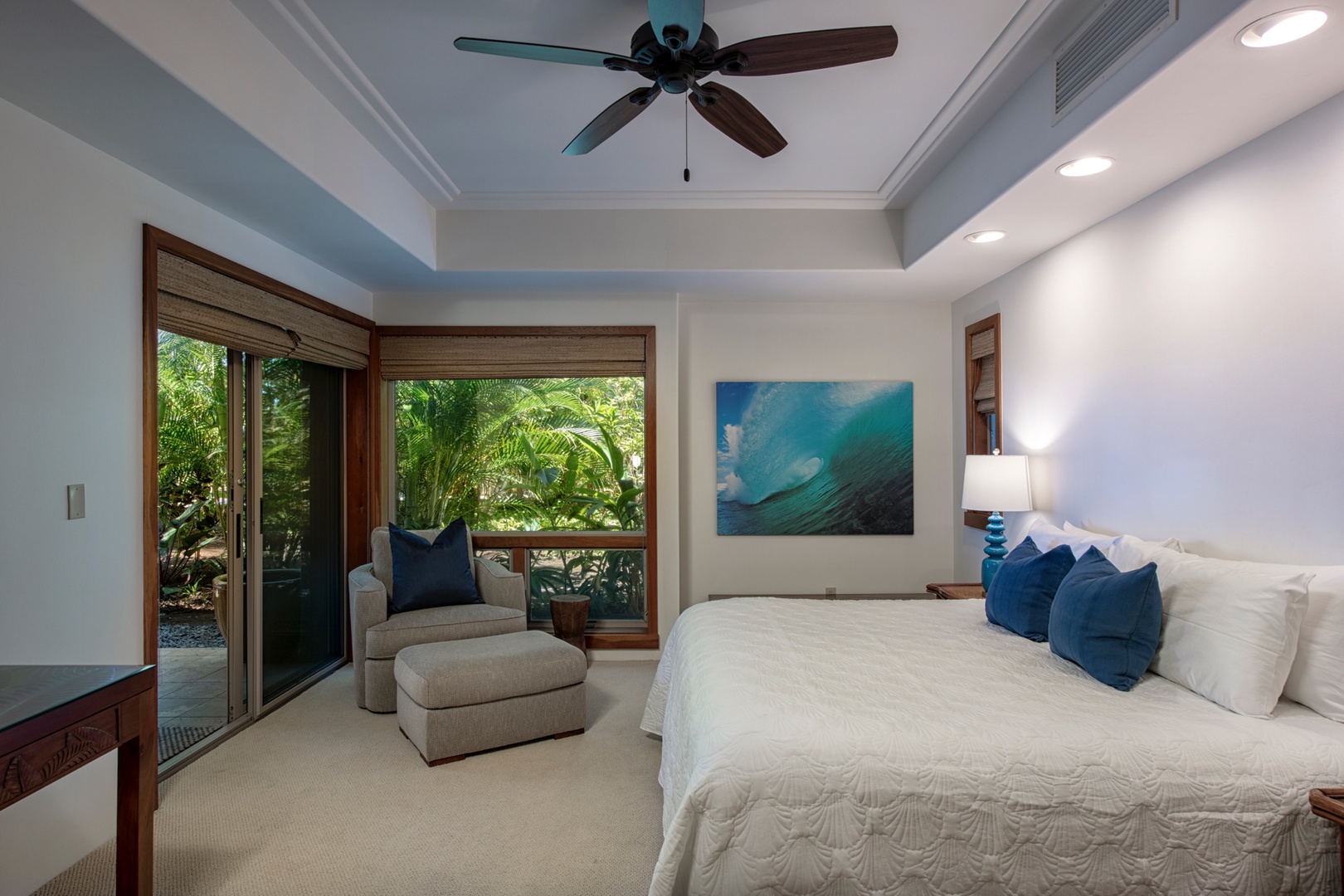 Kailua Kona Vacation Rentals, 3BD Golf Villa (3101) at Four Seasons Resort at Hualalai - Alternate view of second bedroom.