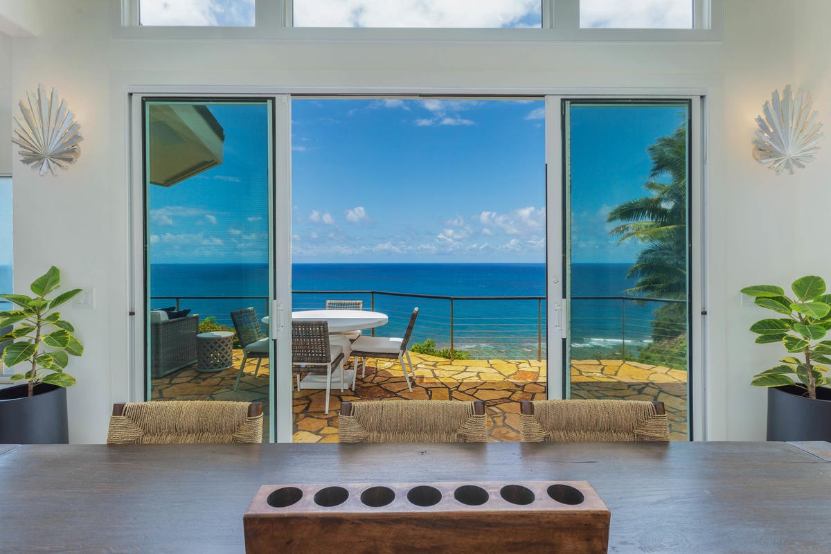 Princeville Vacation Rentals, Honu Awa - Sweeping Living Room Views