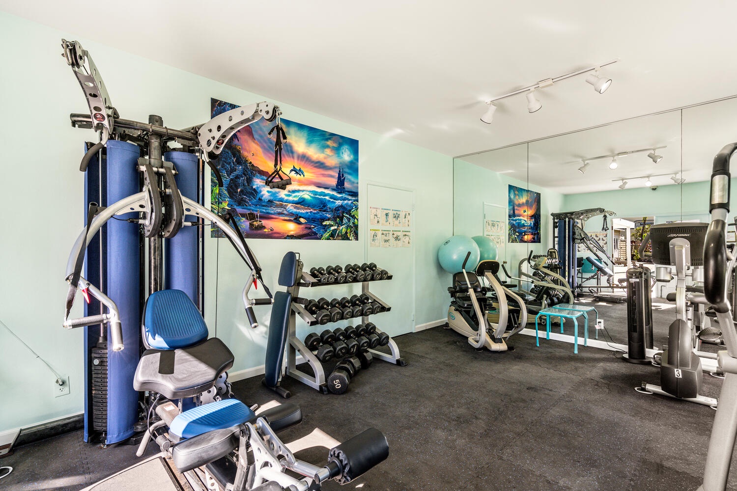 Waikoloa Vacation Rentals, Fairway Terrace F-107 - Community gym