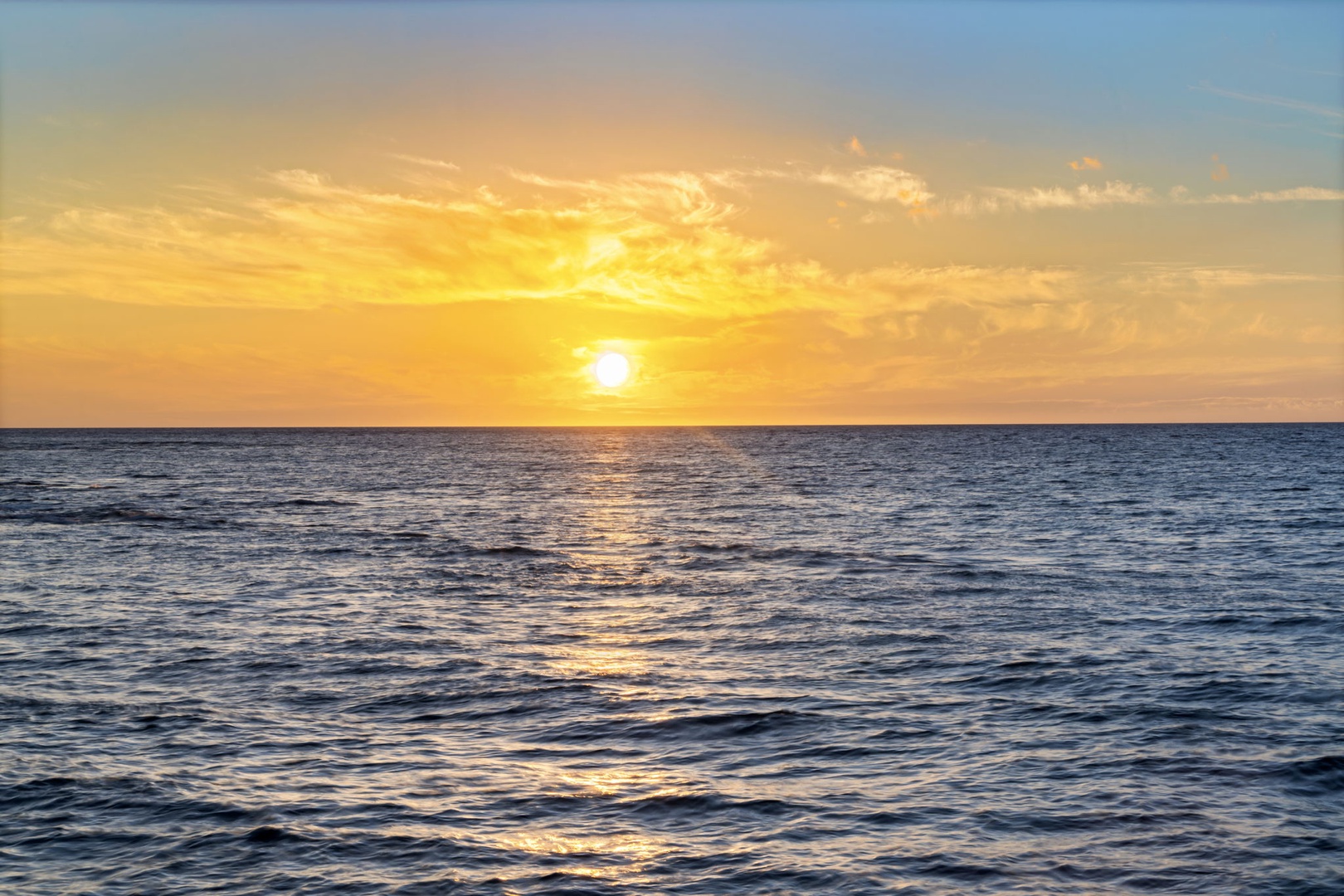 Kamuela Vacation Rentals, Island Time Retreat - The sun drops straight into the Pacific off the front of the property.