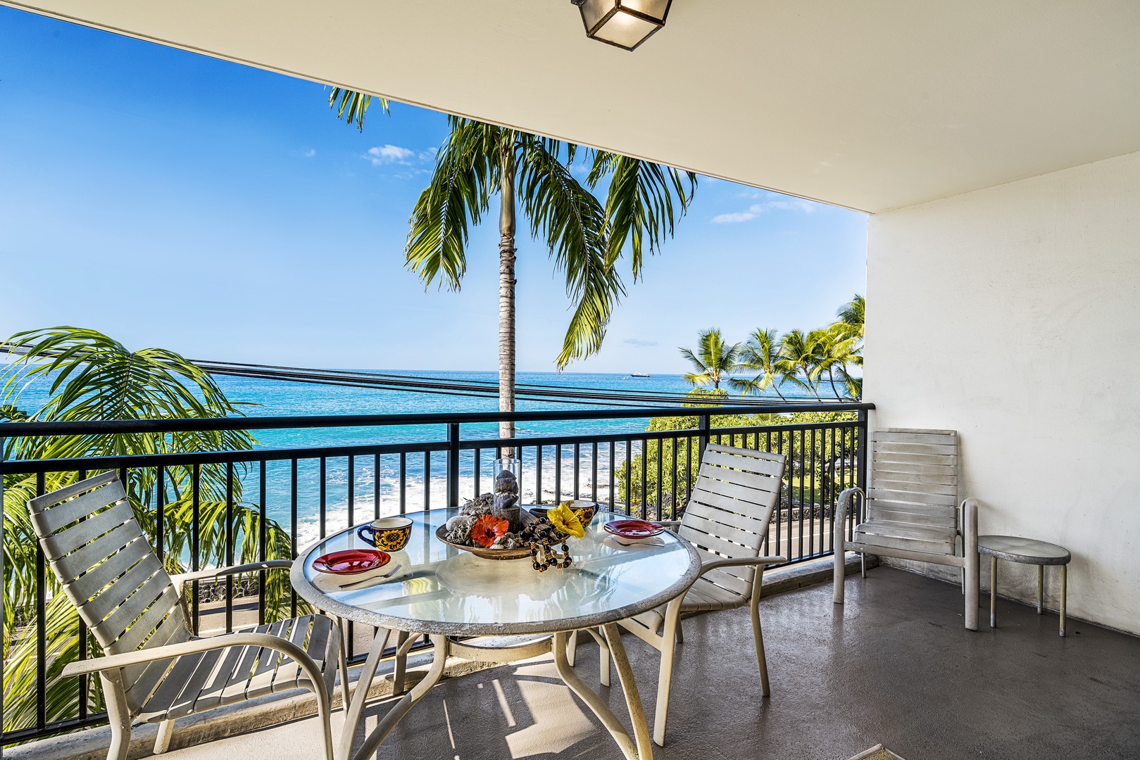 Kailua Kona Vacation Rentals, Kona Alii 201 - Spacious Lanai with breath taking views!