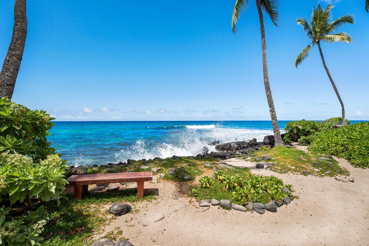 Kailua-Kona Vacation Rentals, Kona Reef B32 - Year-round Sunsets, Sandy Beaches, Warm Weather, and Surf Break.