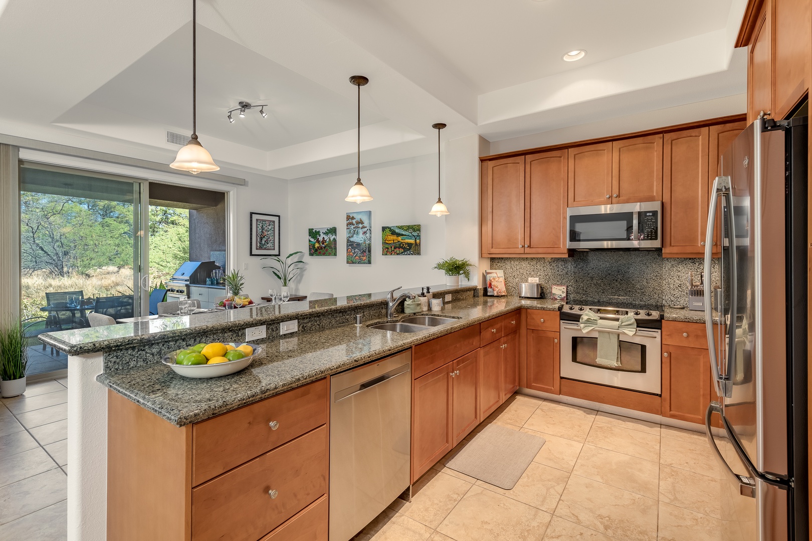 Kamuela Vacation Rentals, Mauna Lani Fairways #603 - Wide countertop for your culinary ventures!