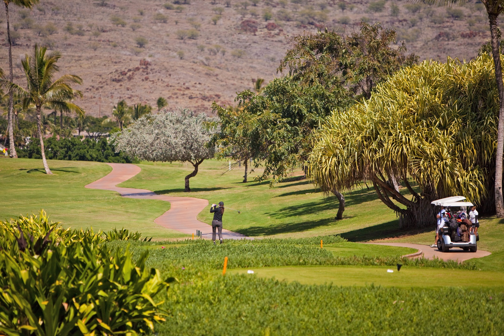 Kapolei Vacation Rentals, Kai Lani 20C - Stroll around the lush Ko Olina Golf Course and enjoy the serene landscapes.