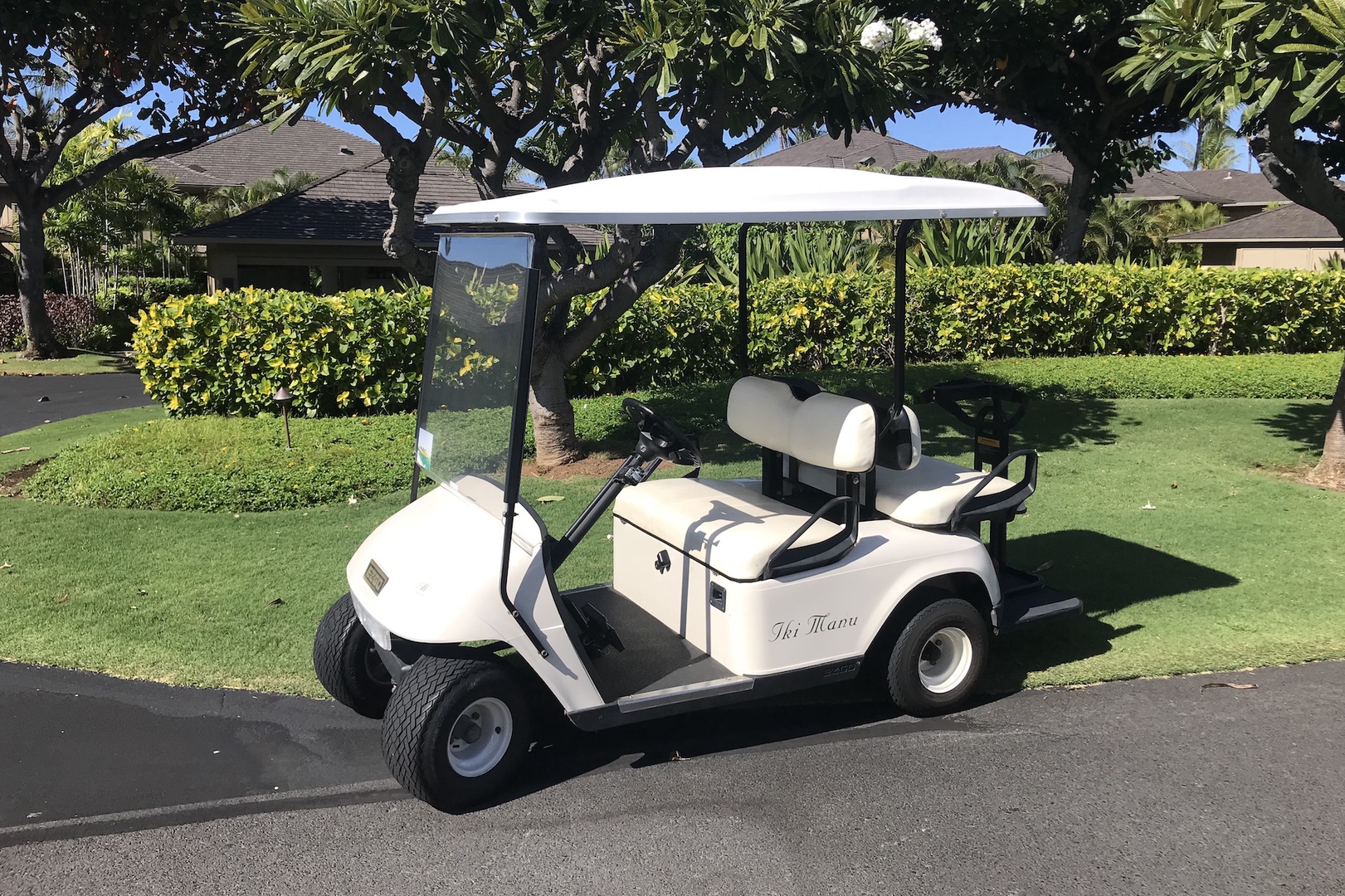Kailua Kona Vacation Rentals, 3BD Golf Villa (3101) at Four Seasons Resort at Hualalai - This four-seater golf cart is included with your rental!