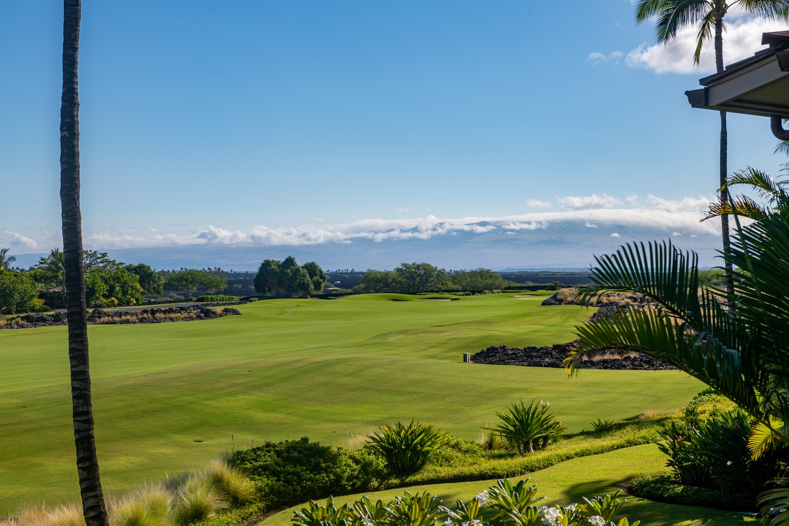 Kailua Kona Vacation Rentals, 3BD Ka'Ulu Villa (109A) at Four Seasons Resort at Hualalai - Aerial shot of the golf course.