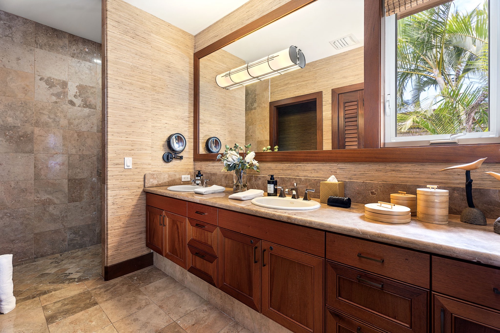 Kailua Kona Vacation Rentals, 3BD Pakui Street Estate (149) at Hualalai Resort - Granite and a double vanity, so the second suite never feels like the runner-up.