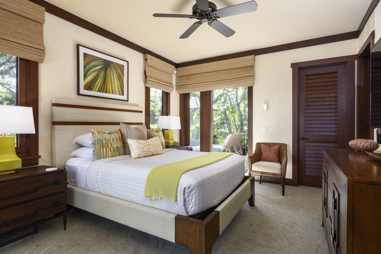 Kailua Kona Vacation Rentals, 3BD Hali'ipua Villa (108) at Four Seasons Resort at Hualalai - Alternate view of the elegantly furnished Third Bedroom