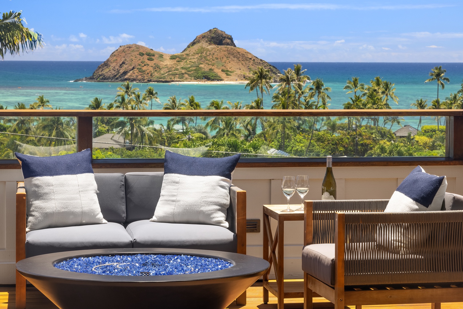 Kailua Vacation Rentals, Lanikai Valhalla - Master Bedroom Lanai View