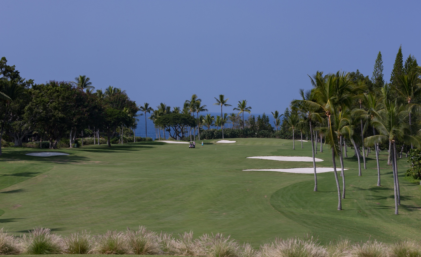 Kailua Kona Vacation Rentals, He'eia Bay Beach Bungalow (Big Island) - Views of the Kona Country Club Golf Course.