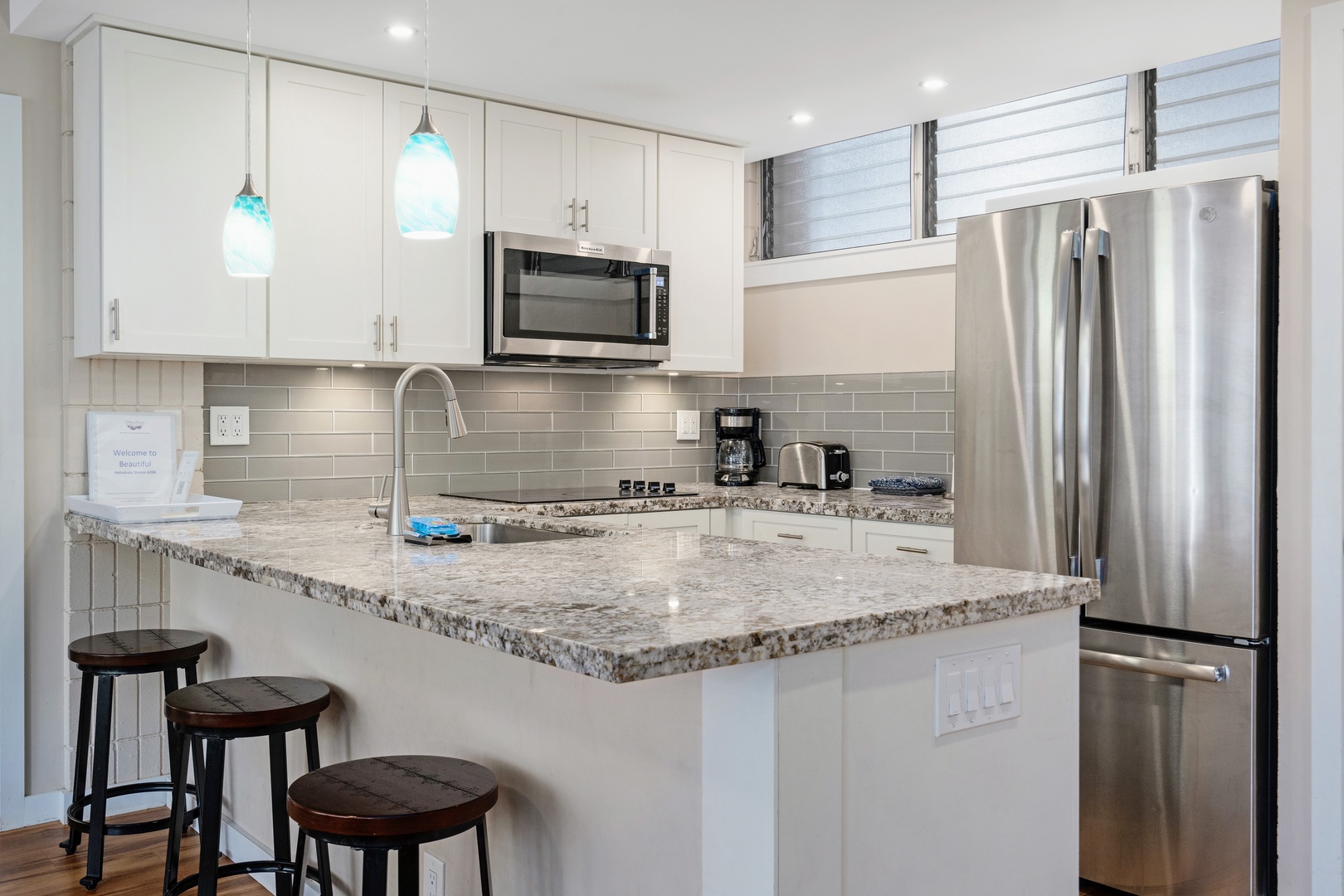 Kihei Vacation Rentals, Haleakala Shores A206 - Refined finishes create the perfect vibe when brewing your morning coffee.