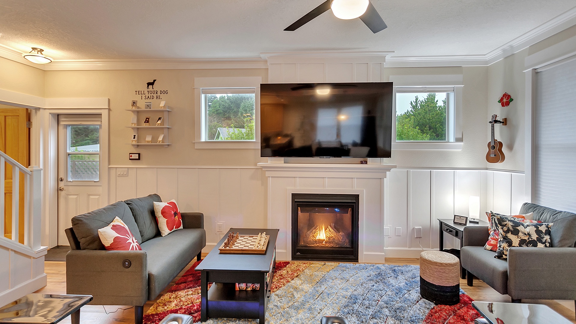 Lincoln City Vacation Rentals, Ohana Beach Park - Gather around and enjoy a movie night with your group