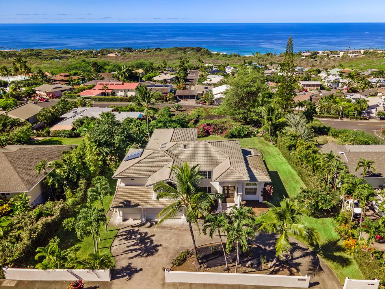 Kailua Kona Vacation Rentals, Ho'okipa Hale - Aerial shot of the home