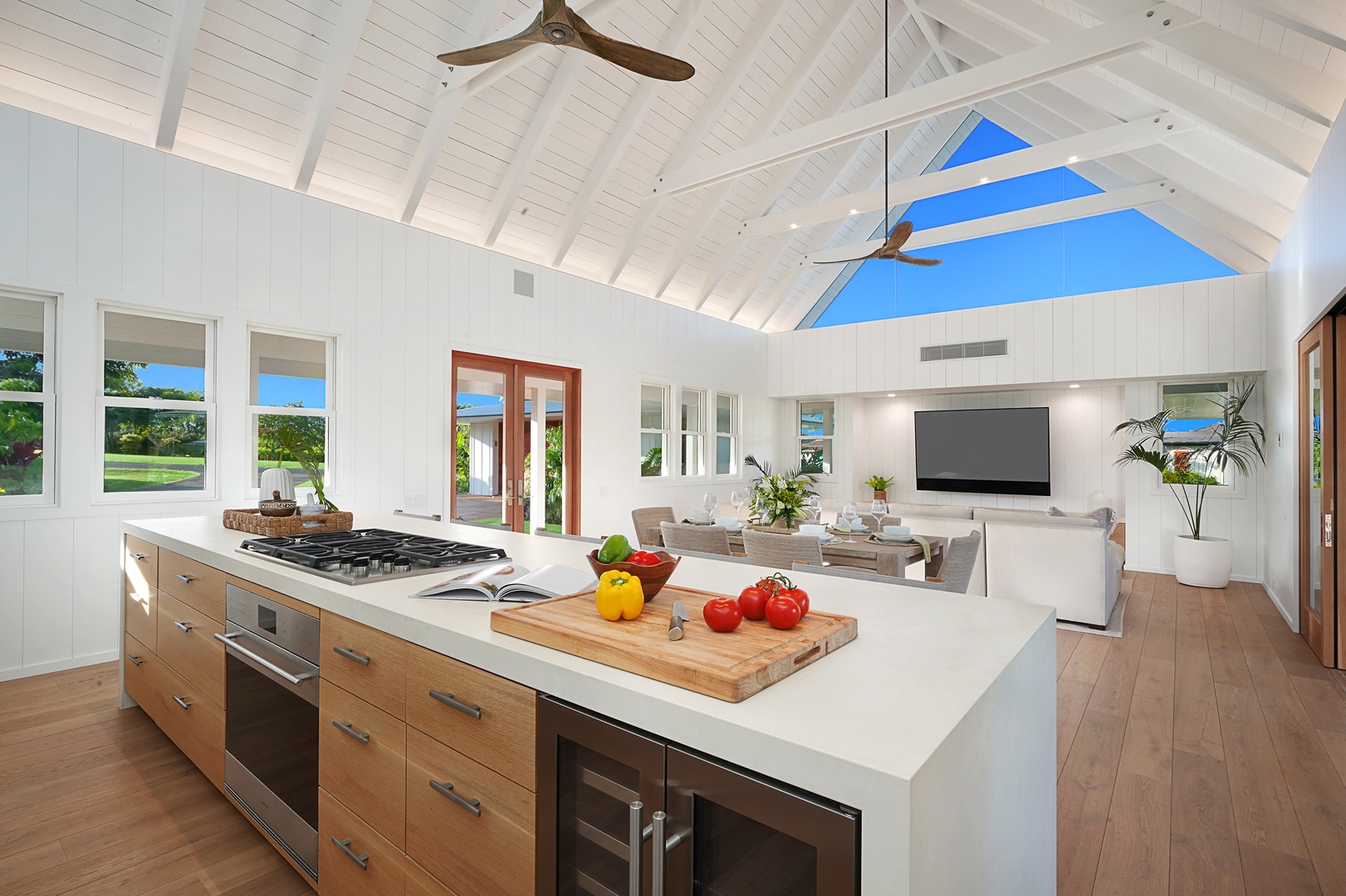 Koloa Vacation Rentals, Kaulu Hale at Kukuiula - Prepare meals in a breeze in the fully-equipped kitchen with stainless steel appliances.