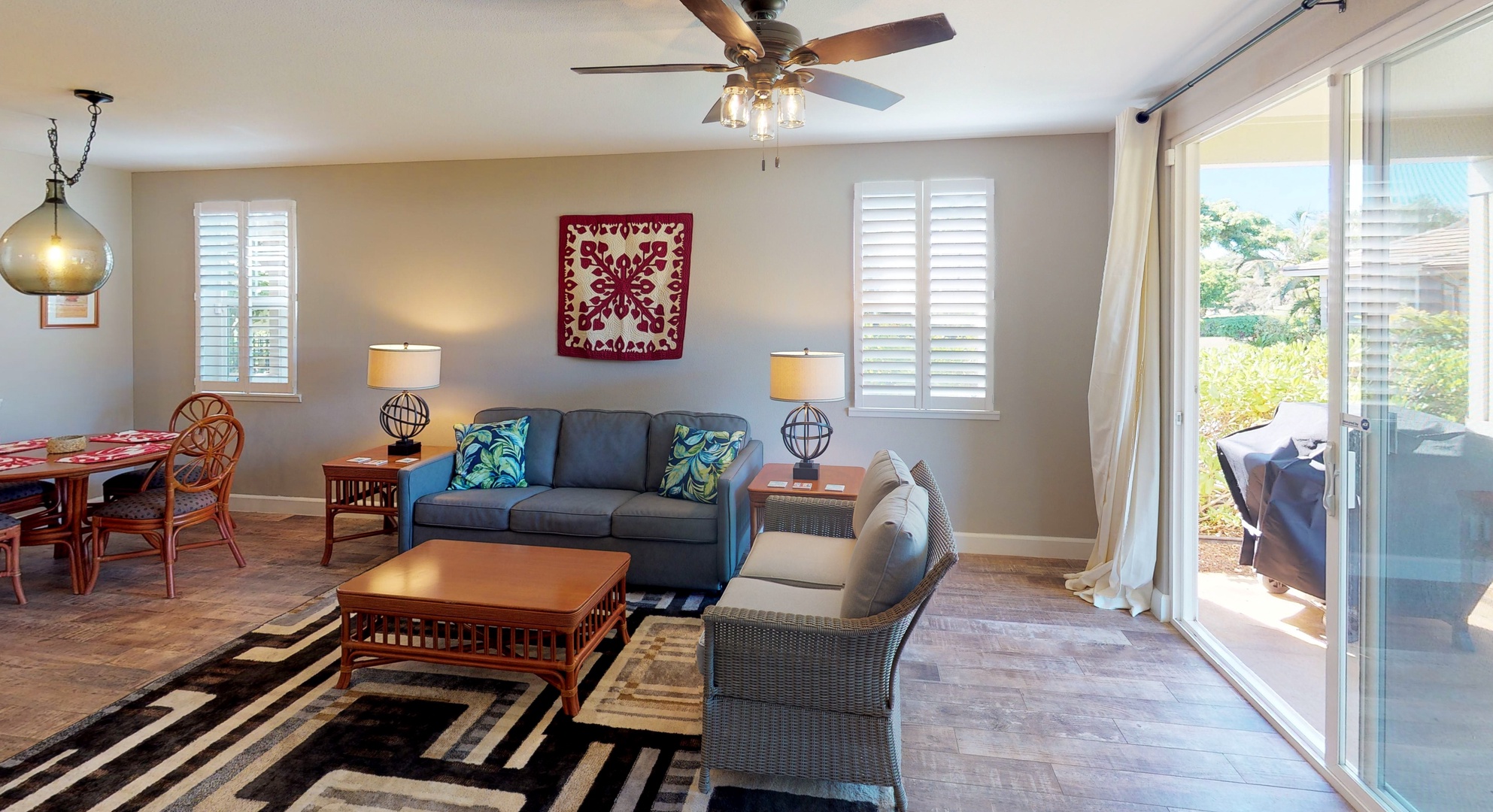Kapolei Vacation Rentals, Ko Olina Kai 1051A - Breathe in island air from the lanai and curl up with a book.