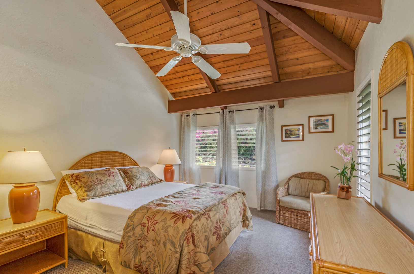 Koloa Vacation Rentals, Poipu Crater #8 - Primary bedroom