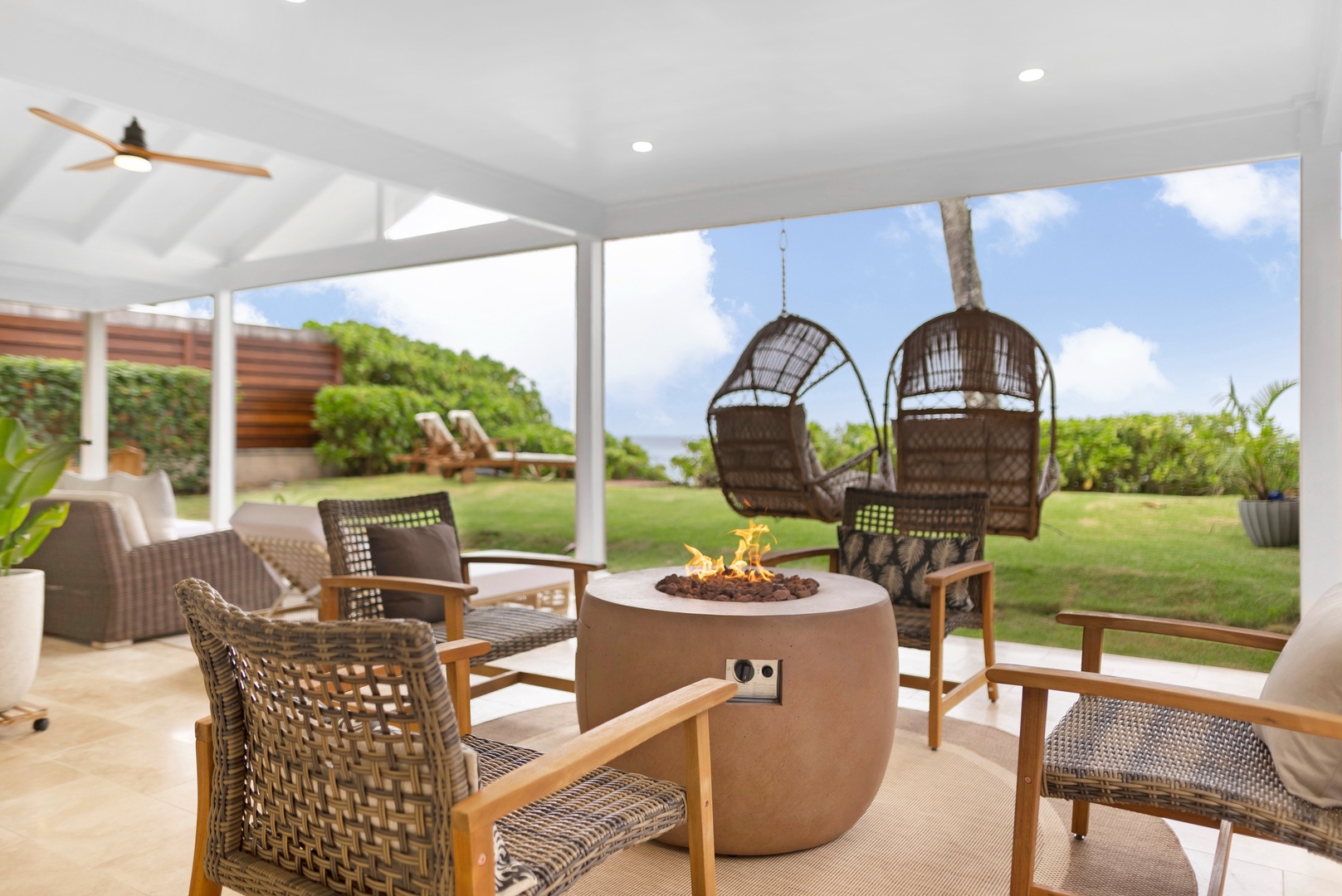 Haleiwa Vacation Rentals, Hale Nalu - Behold the unbeatable vistas of beach and ocean from Hale Nalu, offering you a front-row seat to paradise's spectacle.
