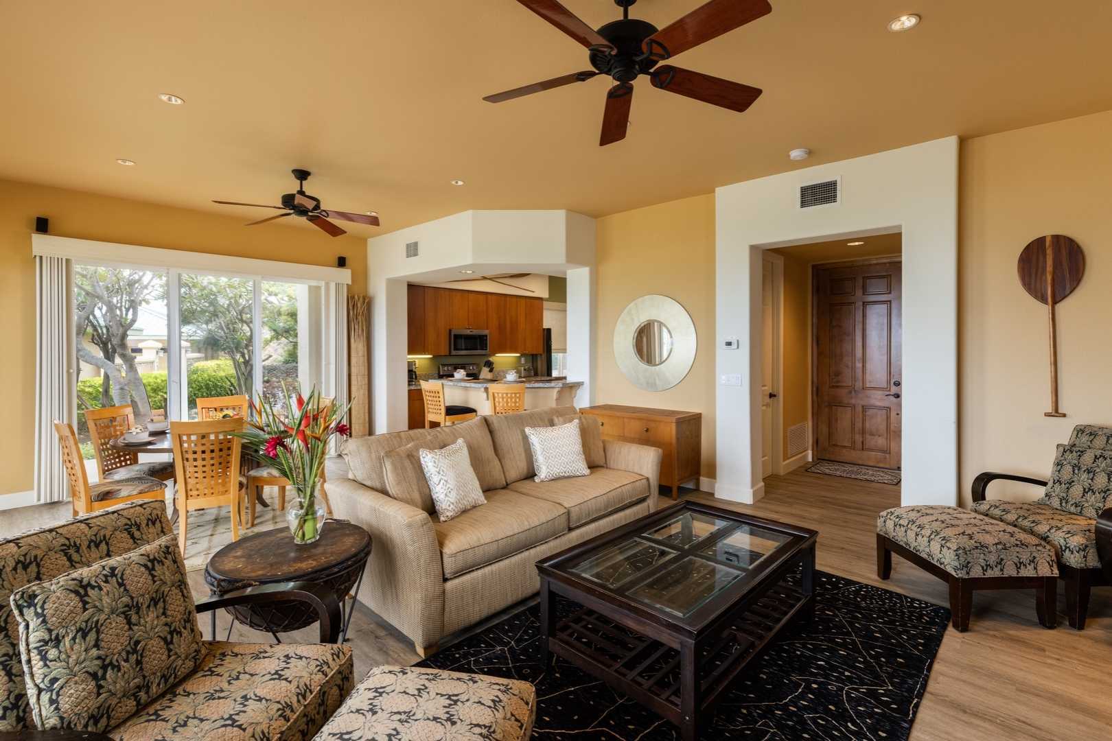 Kamuela Vacation Rentals, Kumulani I-1 - The great room allows everyone to be together