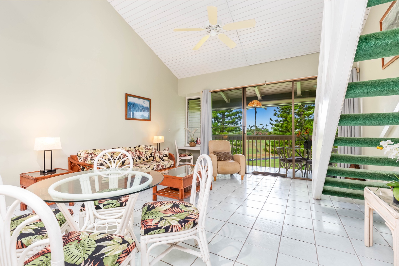 Kahuku Vacation Rentals, Ilima West Kuilima Estates #18 at Turtle Bay - Experience an open floor plan that seamlessly extends to the outdoor deck, merging the indoor elegance with the charm of the great outdoors.