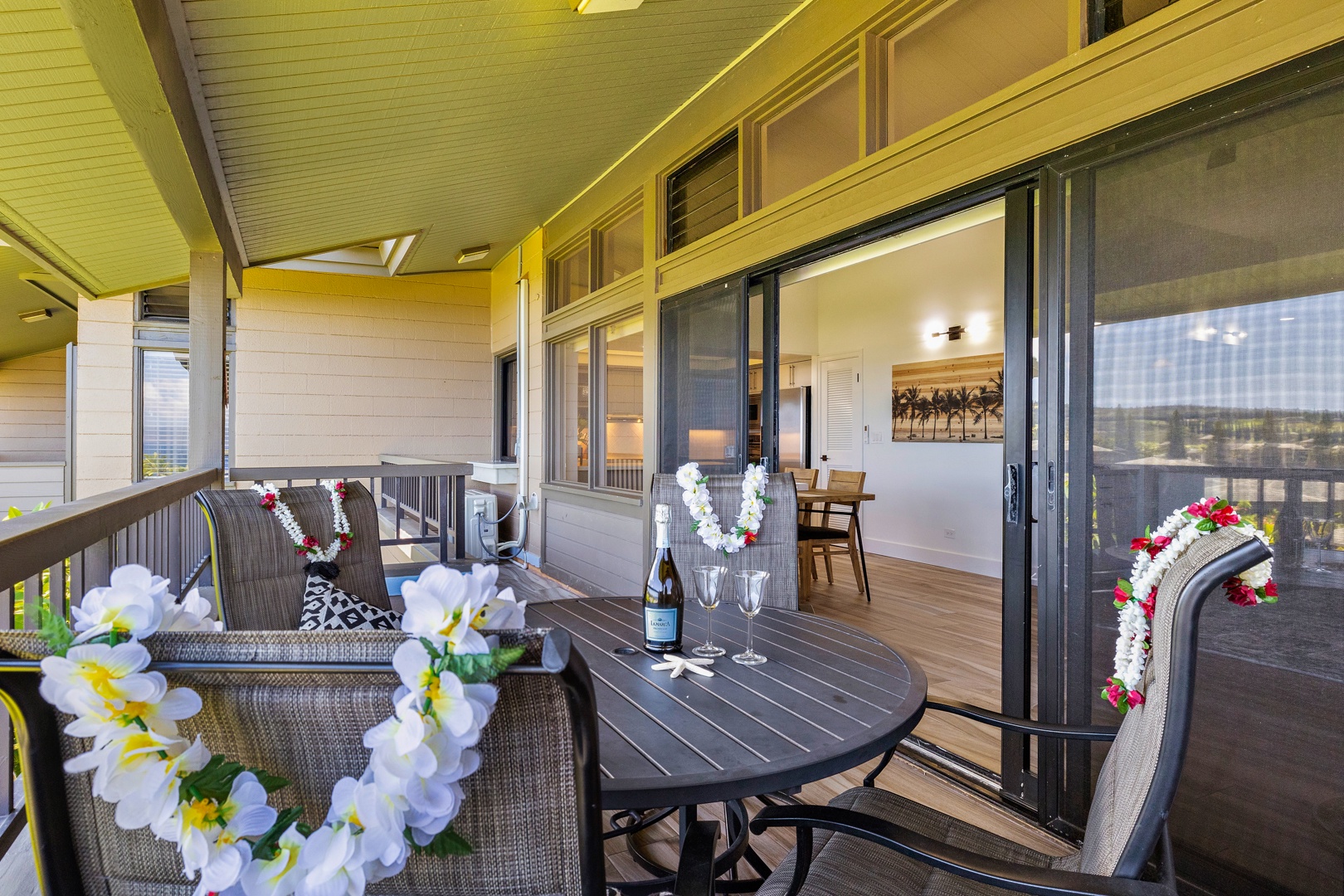 Lahaina Vacation Rentals, Kapalua Ridge 1421 - Enjoy a relaxing moment on the spacious lanai, where you can sip a glass of wine or simply unwind, with the indoors just a step away.