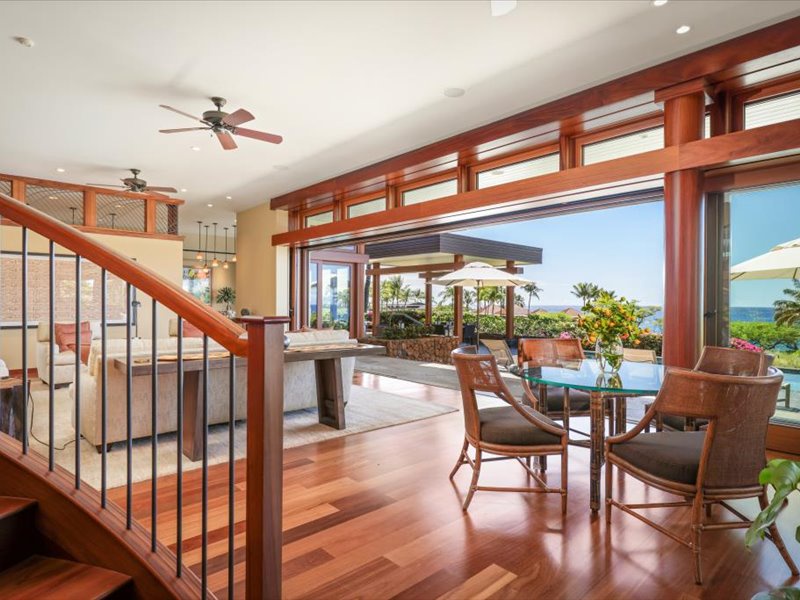 Kamuela Vacation Rentals, 5BD Estate Home at Mauna Kea Resort - Living room - lookout