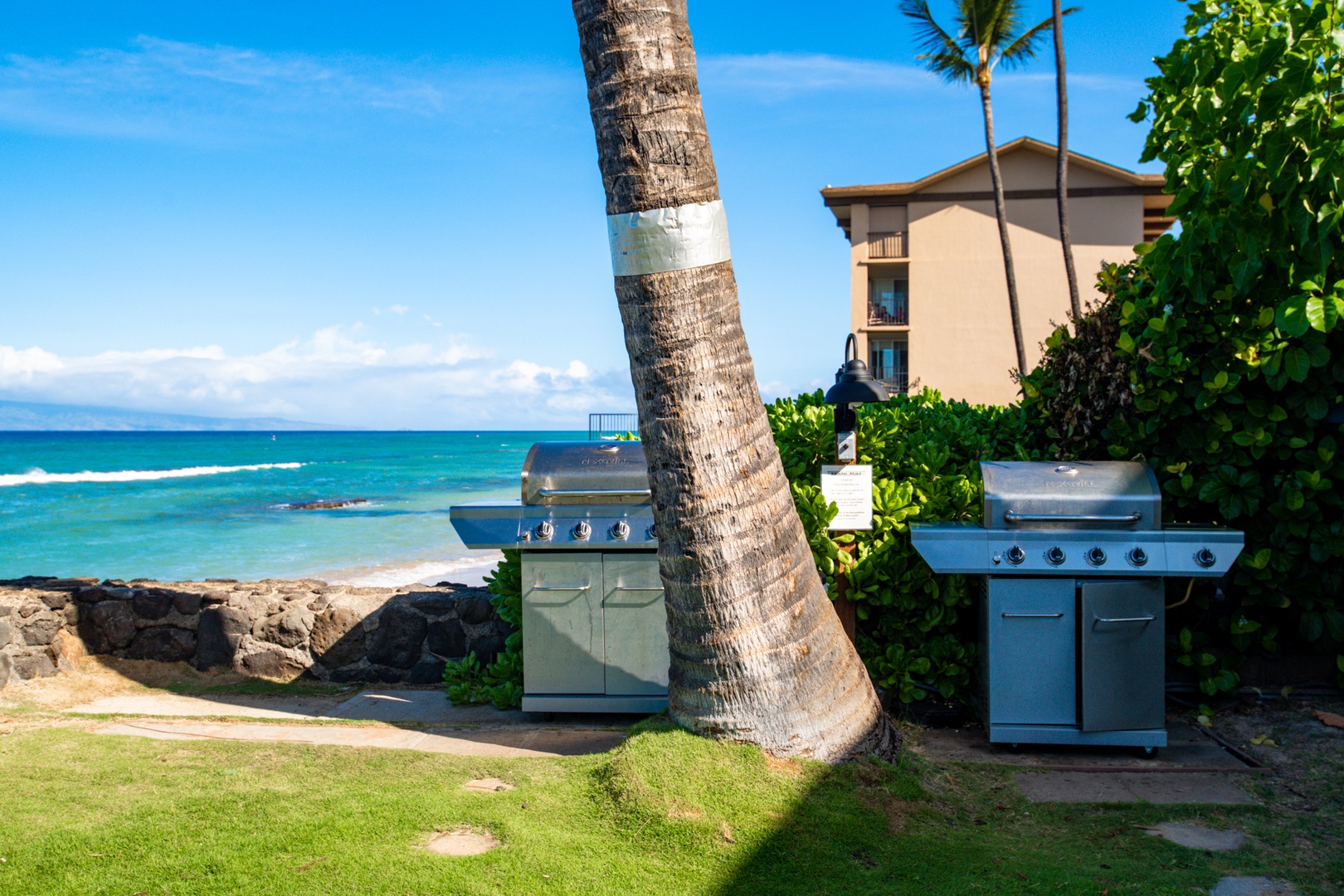 Lahaina Vacation Rentals, Hale Kai 109 - BBQ grills with a view!