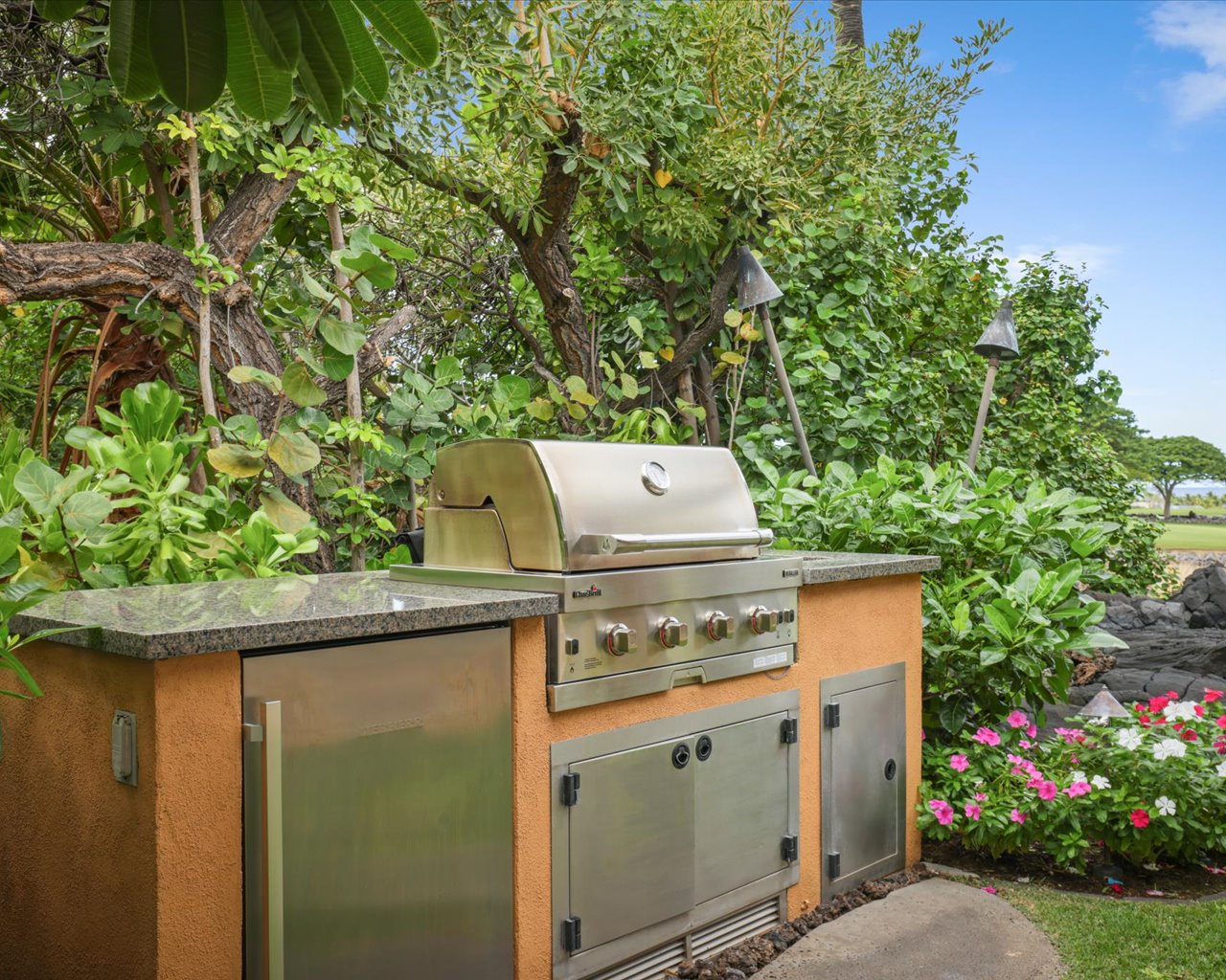 Kailua Kona Vacation Rentals, 3BD Pakui Street (131) Estate Home at Four Seasons Resort at Hualalai - Grilling station adjacent to the lanai & spa