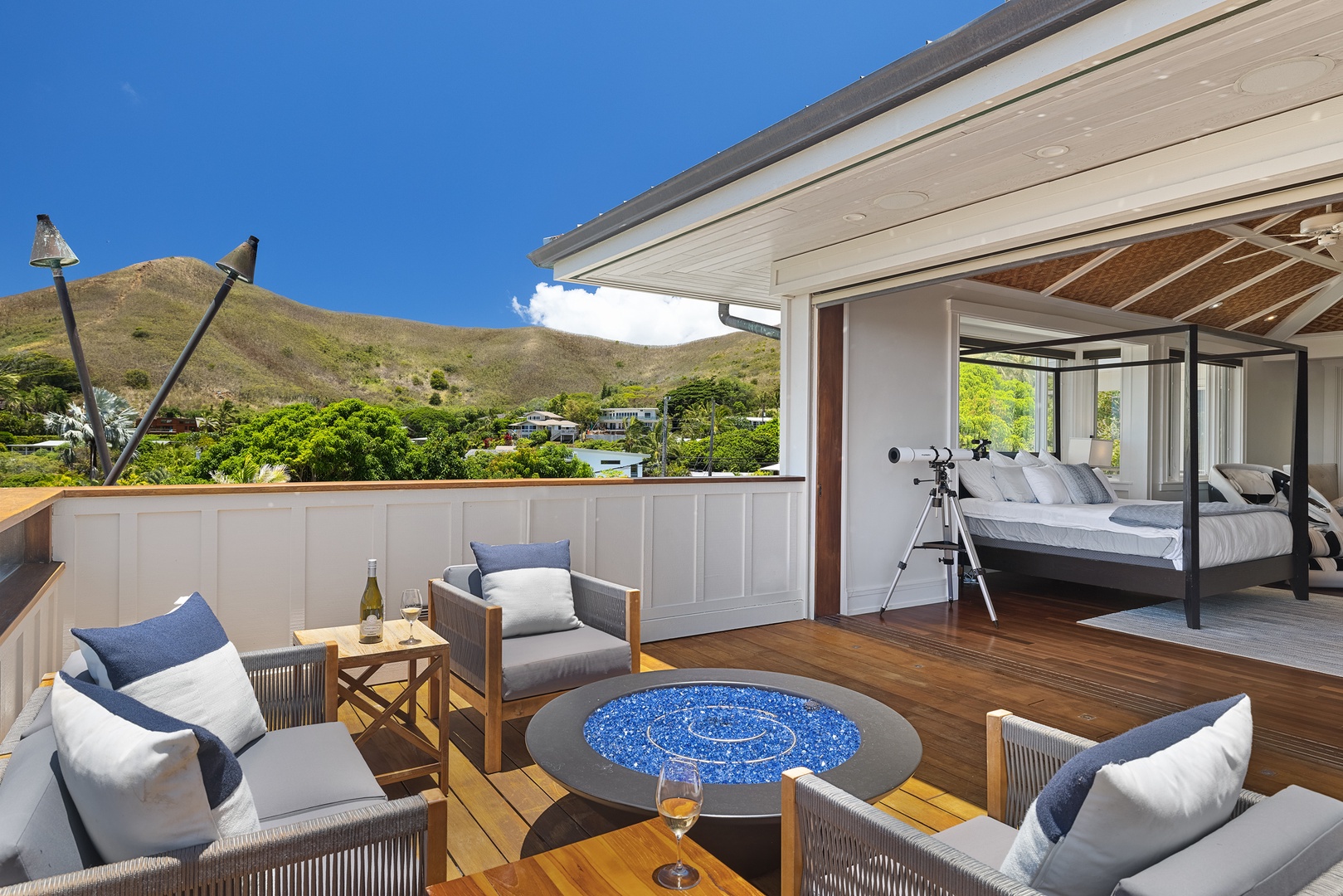 Kailua Vacation Rentals, Lanikai Valhalla - Mountain View from Master Bedroom