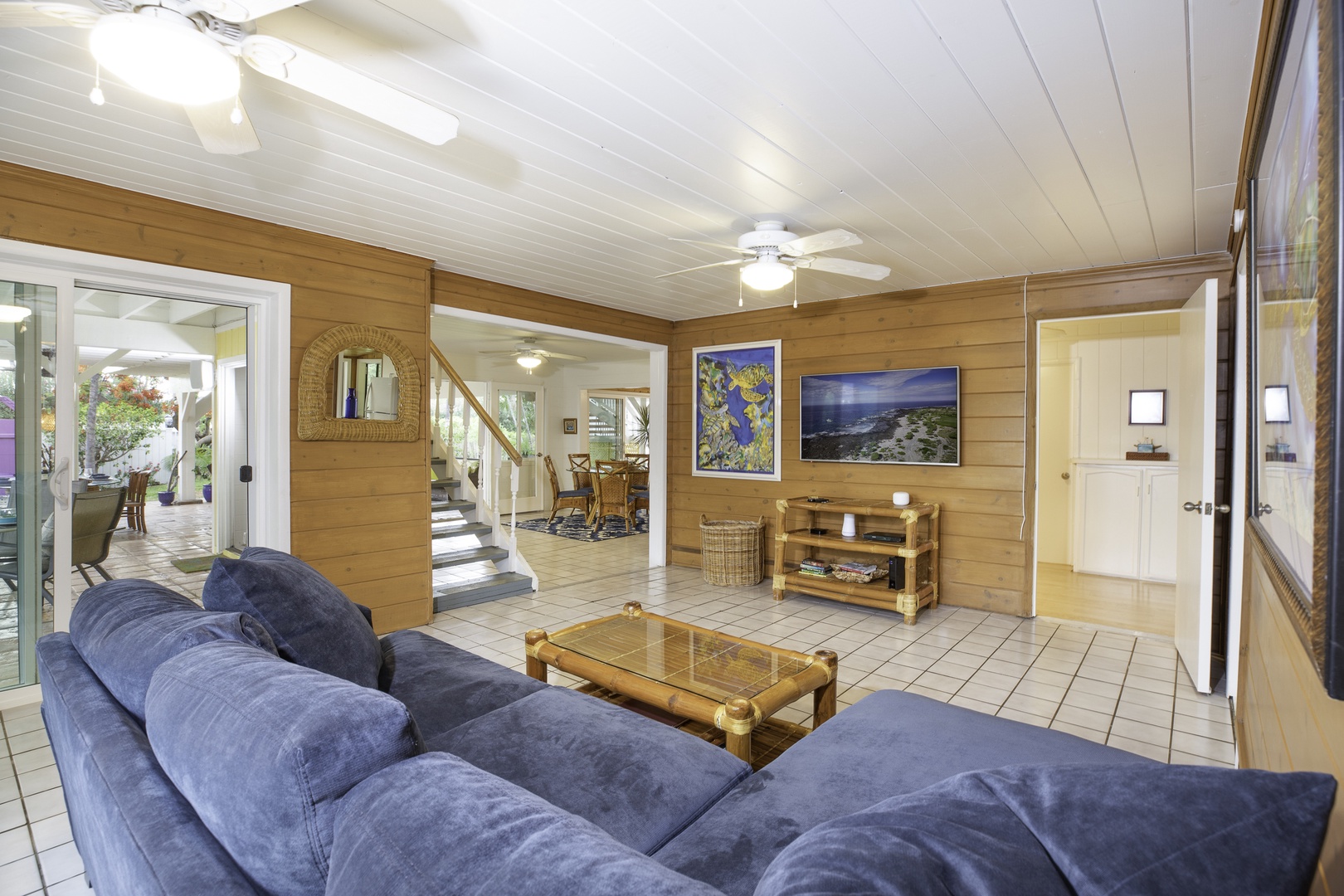 Kamuela Vacation Rentals, Honu Ohana- Puako 59 - Living Room Lounge Area