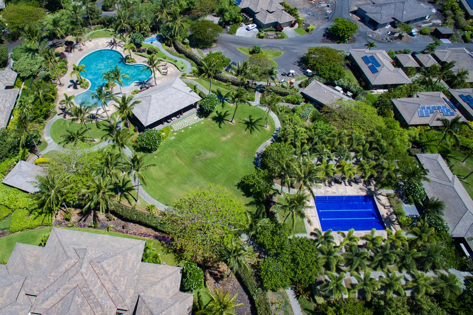Kamuela Vacation Rentals, Palm View Villa - Bird eye view