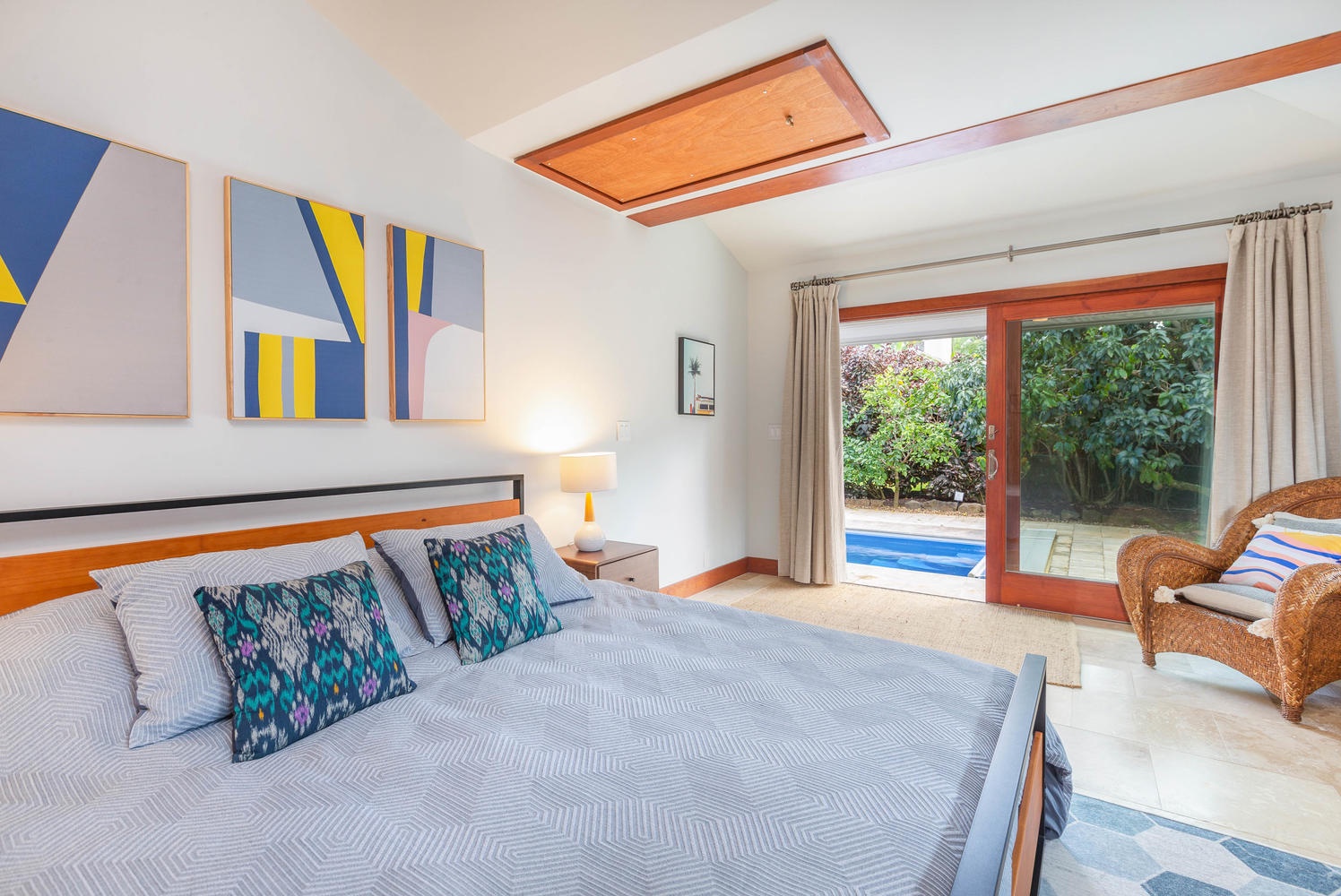 Princeville Vacation Rentals, Makana Lei - Bedroom two also has pool access