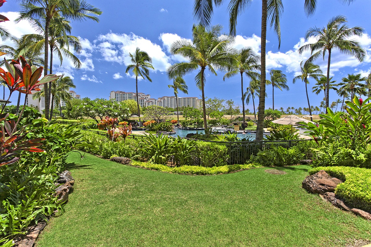 Kapolei Vacation Rentals, Ko Olina Beach Villas B103 - Another incredible view from the lanai.