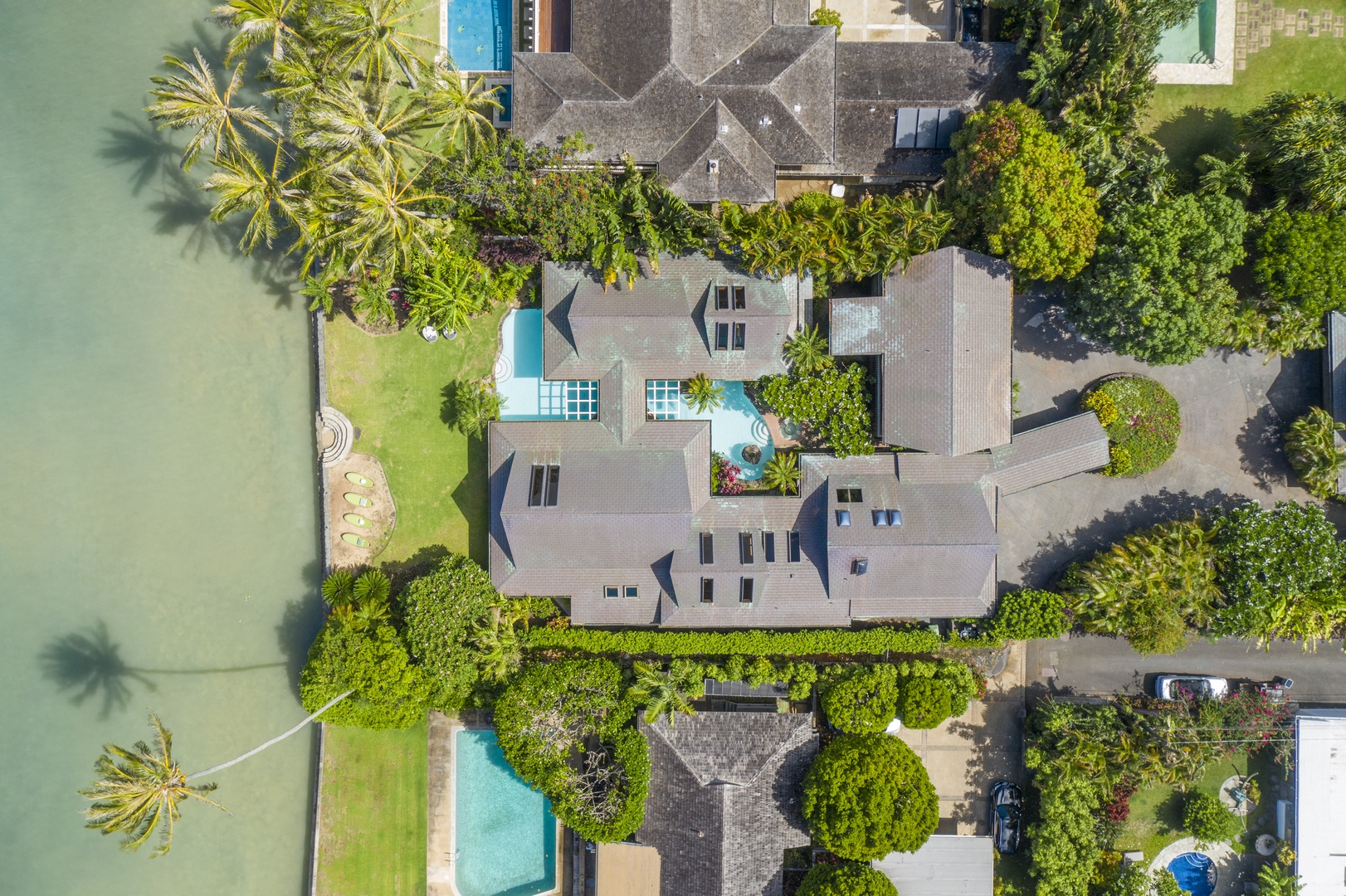 Honolulu Vacation Rentals, Maunalua Sunset - Aerial View of Maunalua Sunset