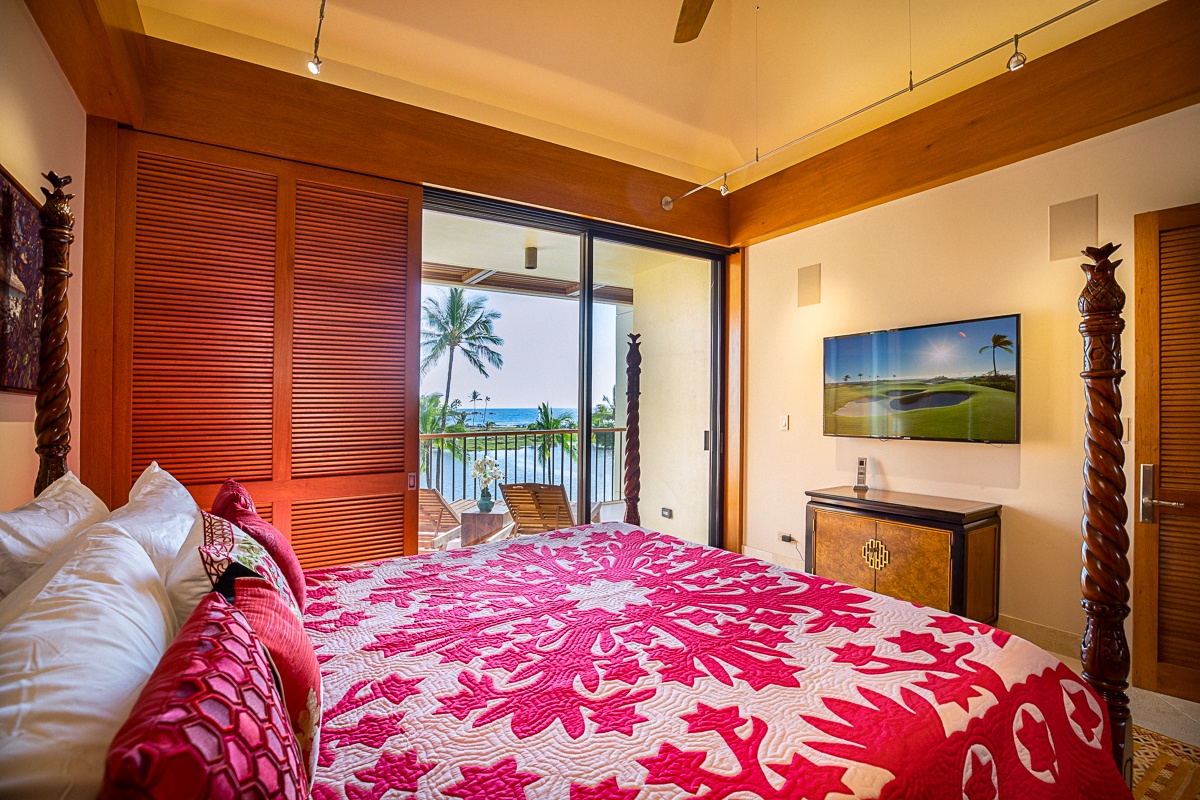 Kamuela Vacation Rentals, Mauna Lani Terrace A303 - Primary Bedroom Views