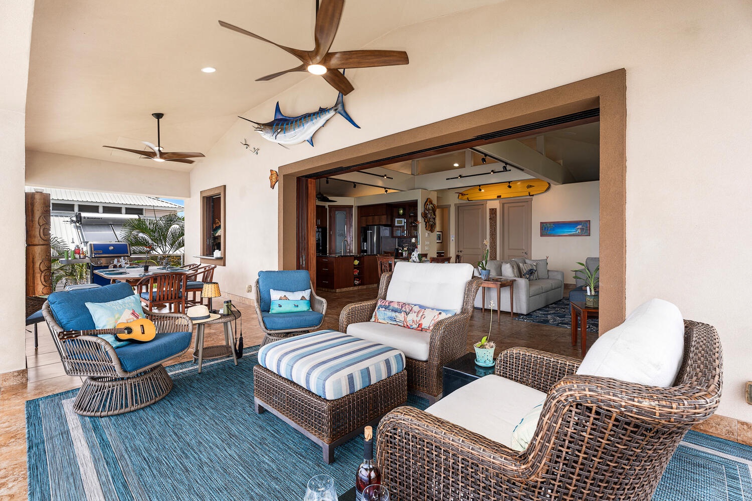 Kailua Kona Vacation Rentals, Kailani Vista - From sofa to sun lounger takes just two steps, making it effortless to keep the crew connected whether they’re streaming a game or spotting dolphins.
