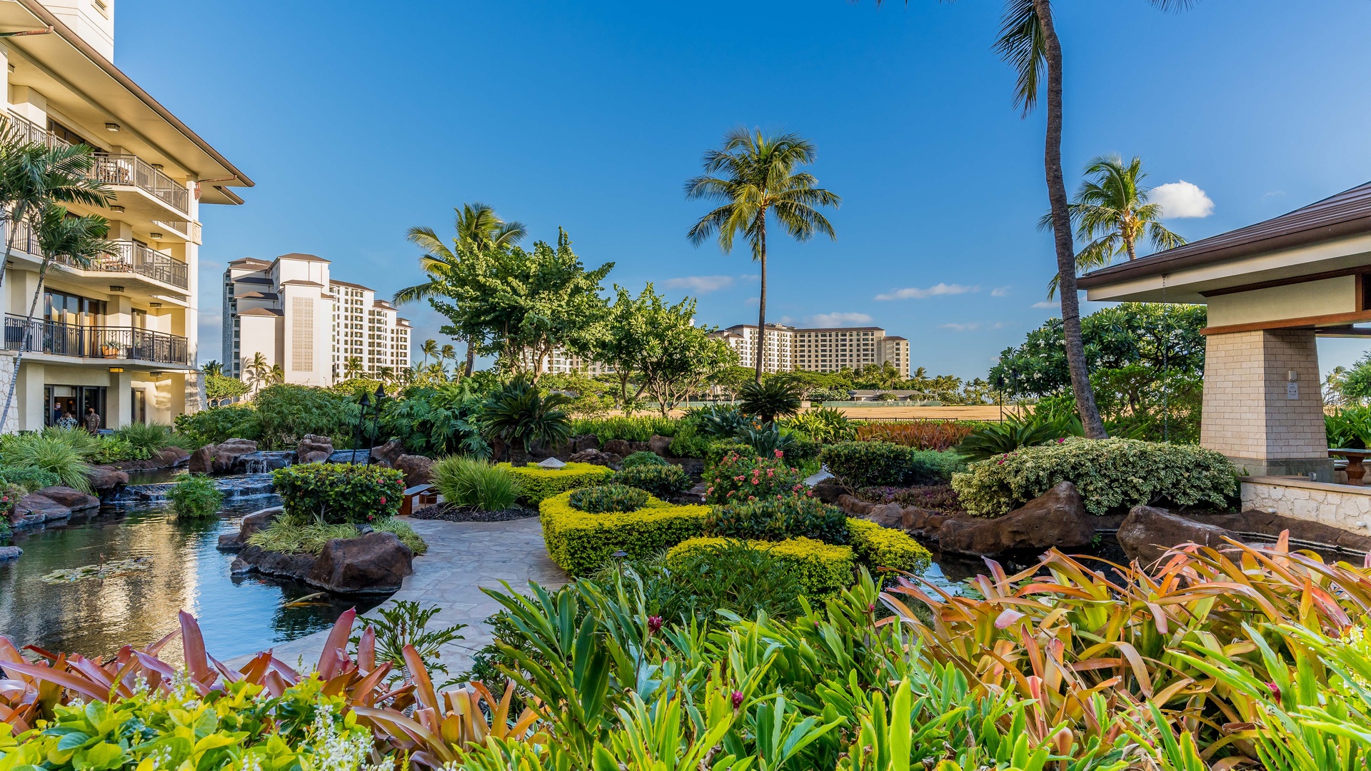 Kapolei Vacation Rentals, Ko Olina Beach Villas O904 - The tropical plants are a photographer's dream.