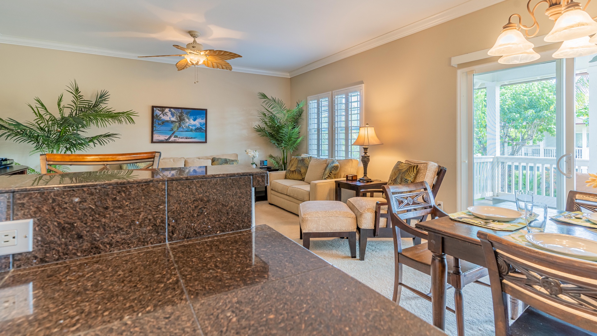 Kapolei Vacation Rentals, Coconut Plantation 1194-3 - Enjoy movie night or the big game on the TV.