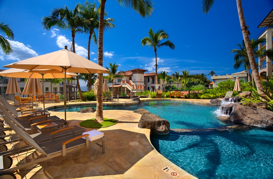 Wailea Vacation Rentals, Pacific Paradise Suite J505 at Wailea Beach Villas* - Twilight at the Exceptional Infinity-Edge Heated Adults-Only Pool for Wailea...