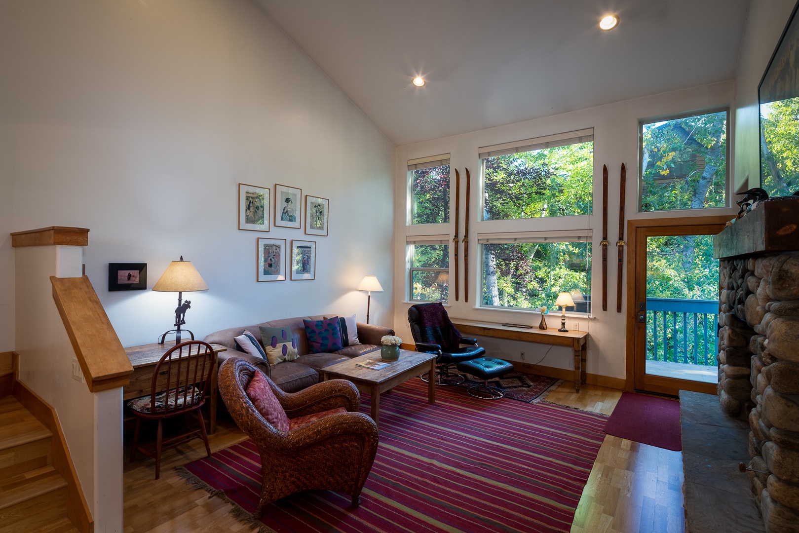 Ketchum Vacation Rentals, Bridgepoint Charm - Enjoy beautiful views of nature from the comfort of your living room or venture out to your private deck