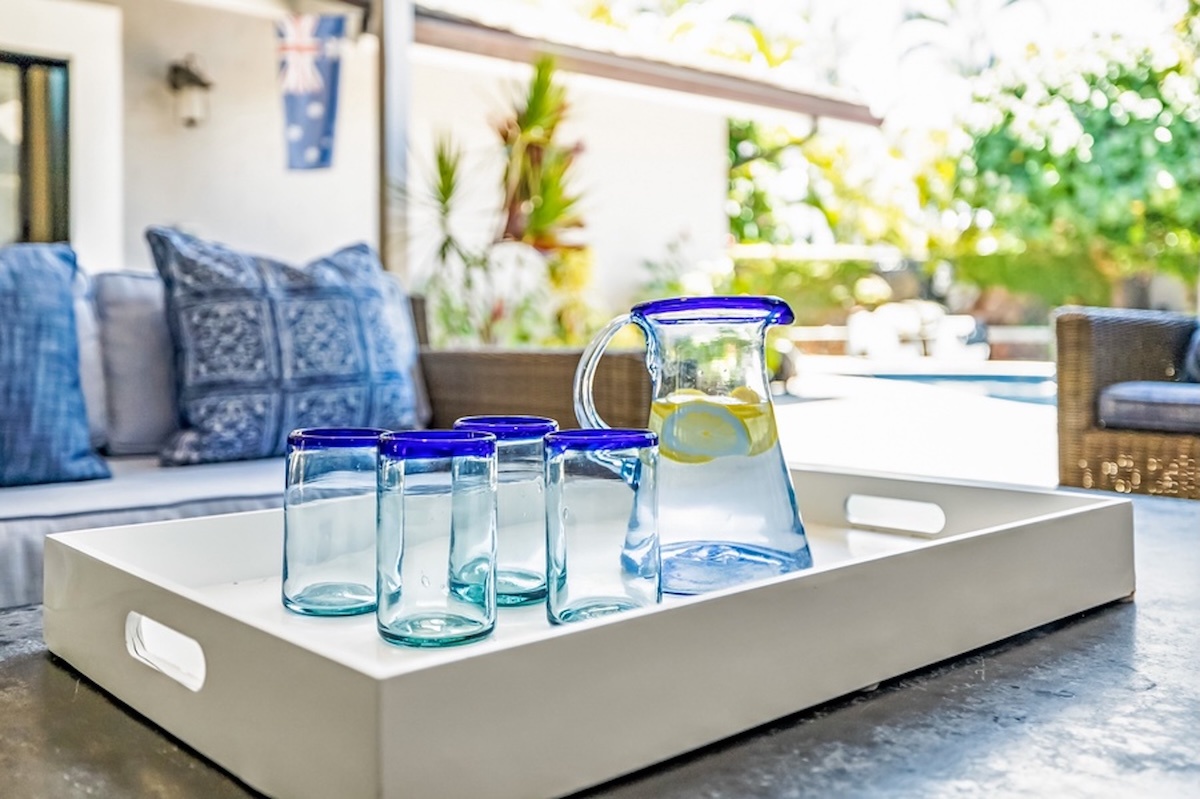Kailua Vacation Rentals, Hale Ohana - Refresh with some lemon water or whip up your favorite island cocktail on the lanai.