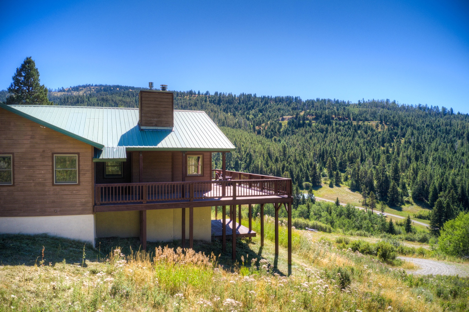 Bozeman Vacation Rentals, The Canyon Lookout - The decks keep going and going