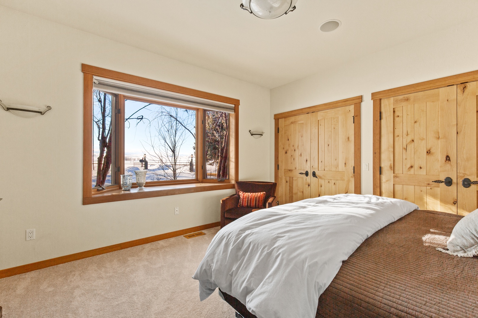 Bozeman Vacation Rentals, The Woodland Oasis - Second bedroom with king bed and amazing views