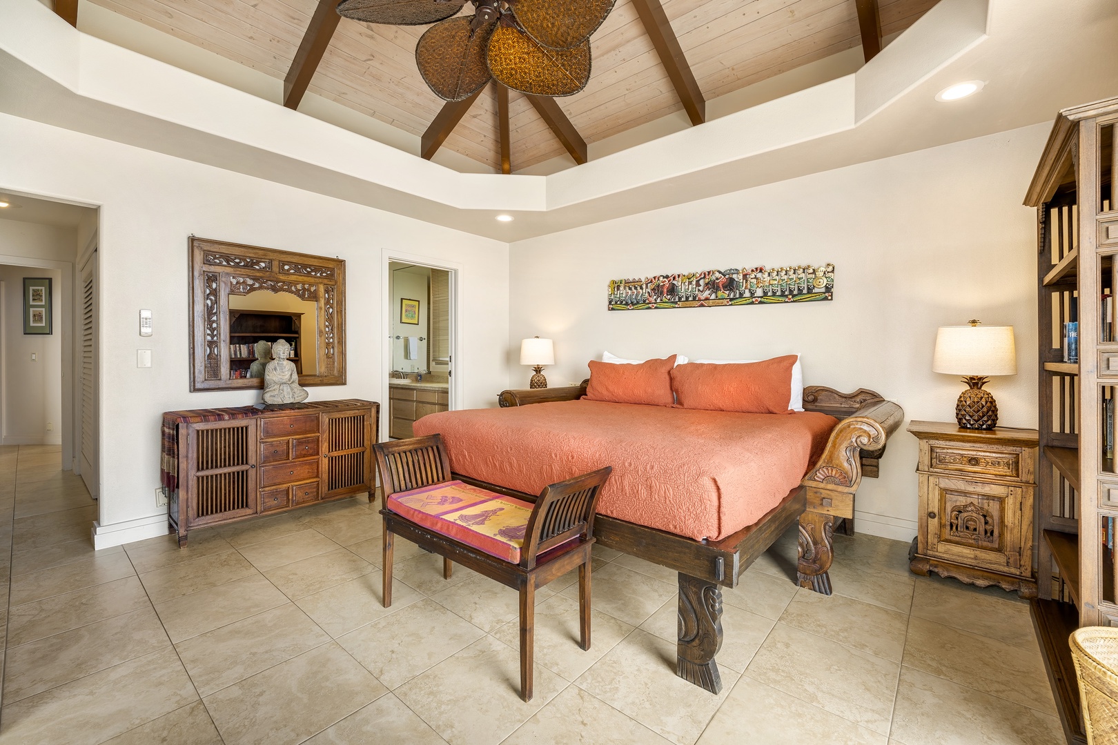 Kailua Kona Vacation Rentals, Ali'i Point #12 - Relax in the A/C or leave the doors open for the ocean breezes!