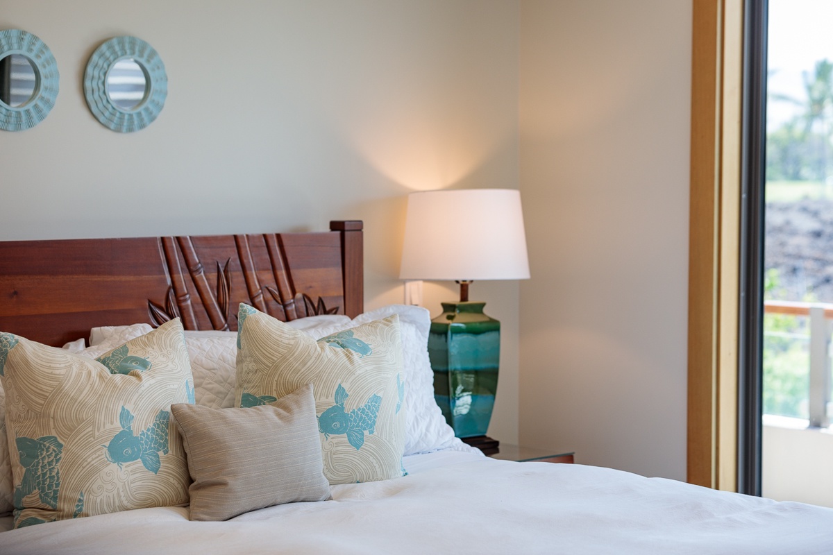 Kamuela Vacation Rentals, Laule'a at the Mauna Lani Resort #11 - Cozy bed for a restful sleep