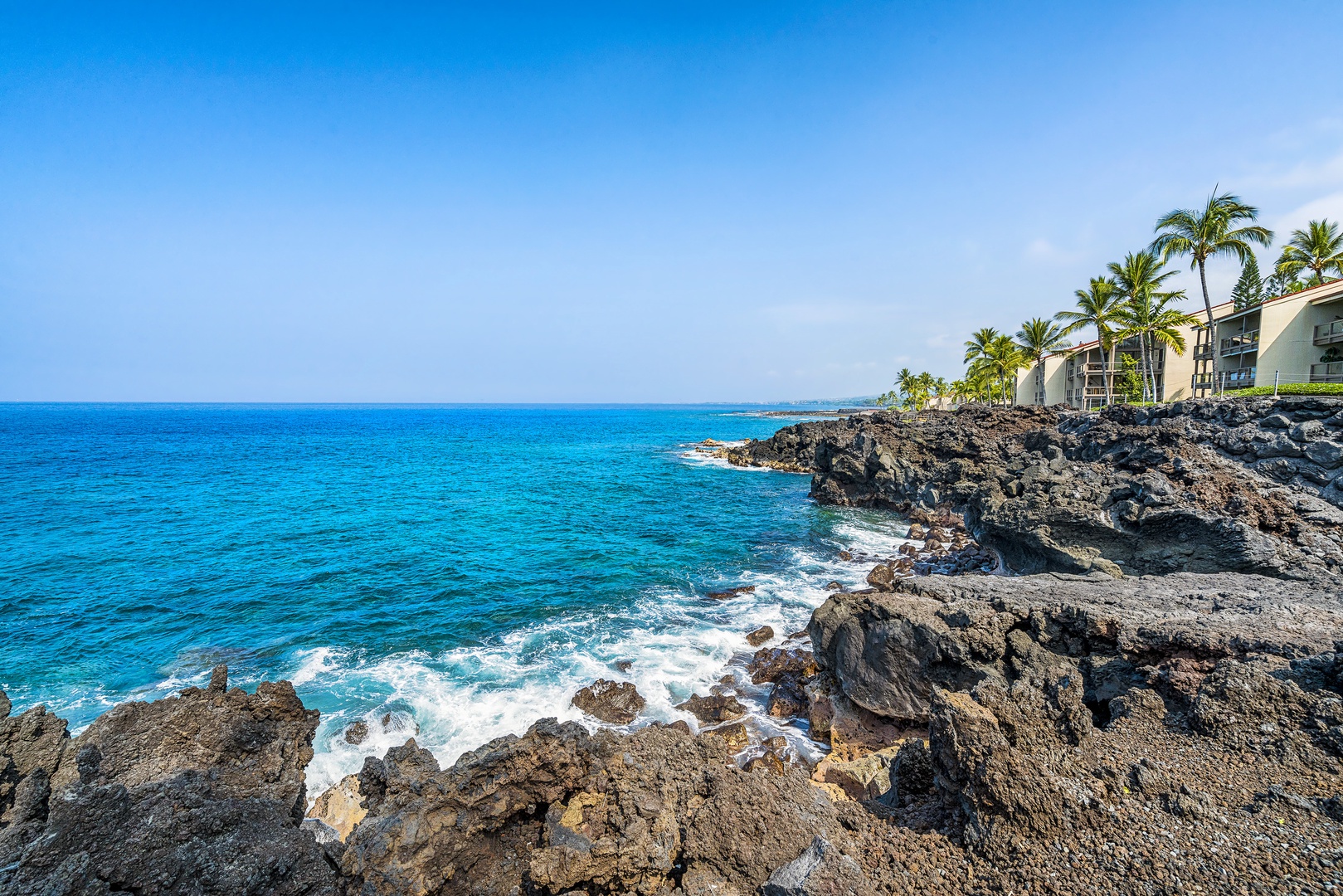 Kailua Kona Vacation Rentals, Keauhou Kona Surf & Racquet 9303 - Walk along the water front and enjoy the ocean activity!