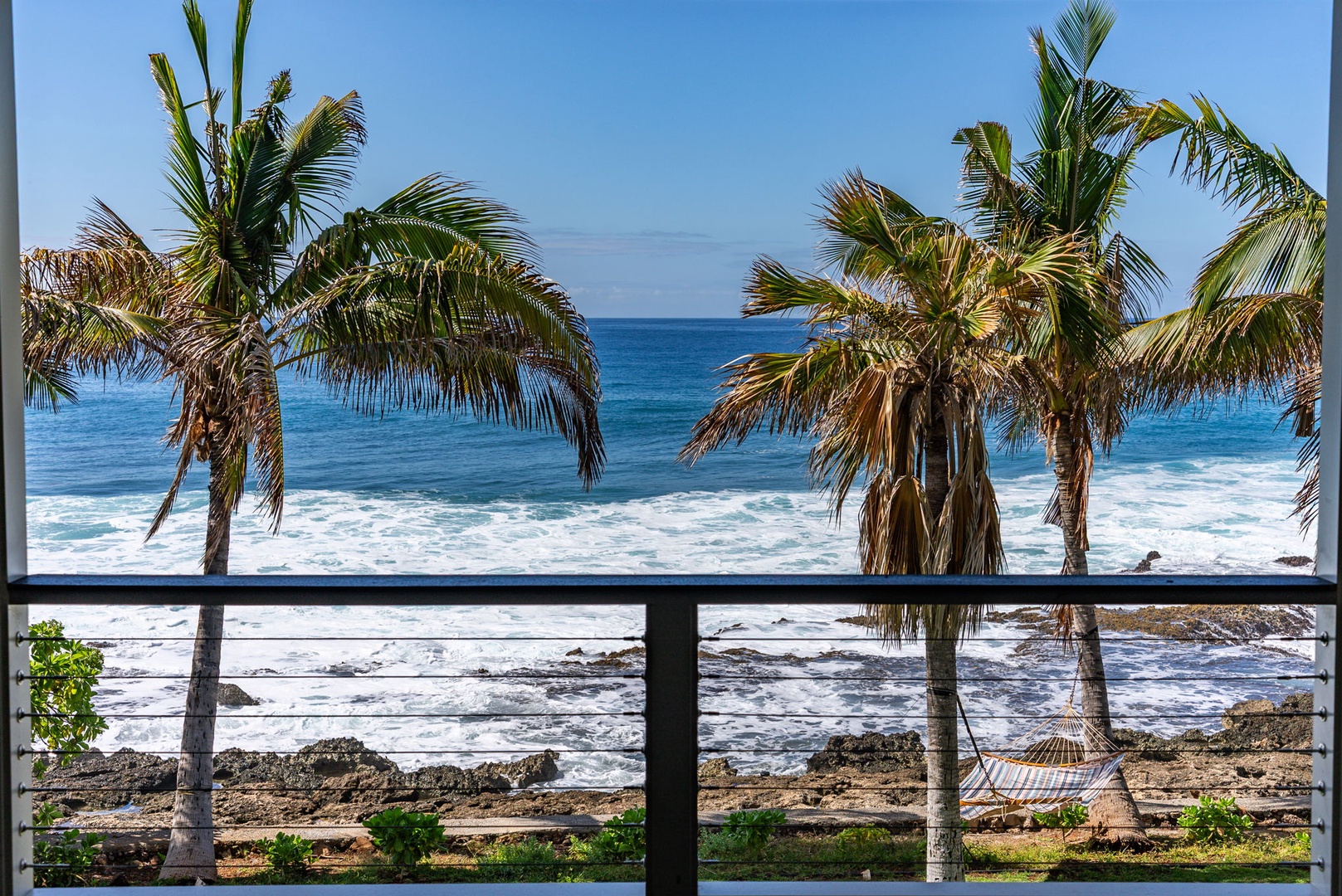 Waianae Vacation Rentals, Oceanfront Luxury Dream Estate - Custom bench seating faces out to sea, offering a serene spot for meditation, sunrise, or stargazing.
